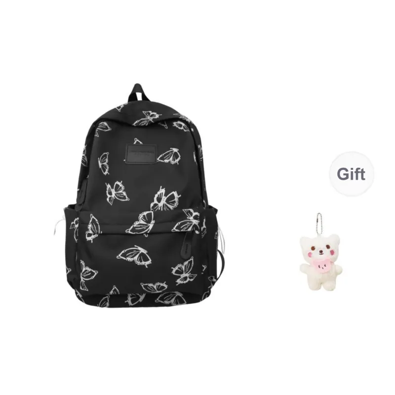 KAMLUI Nylon Backpack Regular Unisex Ecru/Gray/Black/Green-13