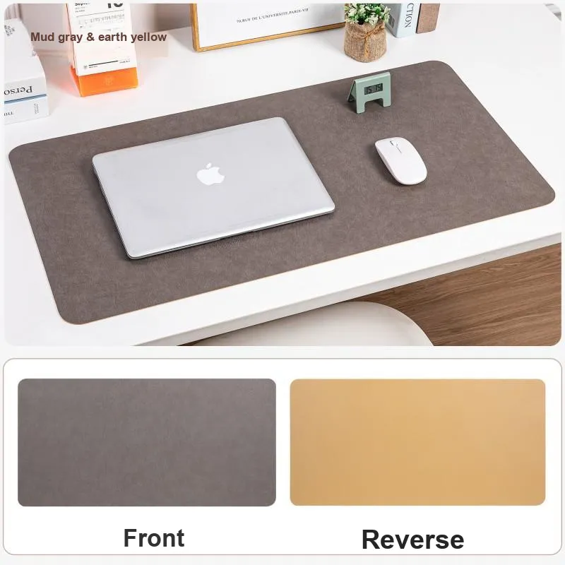 Mulinsen Vintage Leather Texture Double Sided Stain Resistant Extra Large Mouse Pad Office Computer Writing Leather Pad-15