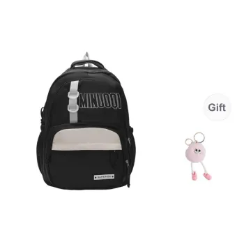 BRABOSTON Canvas Backpack Unisex Black/Brown/Blue/Purple/Pink