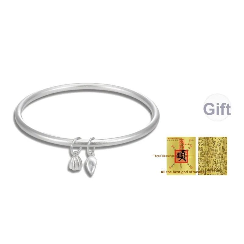 Bear Silversmith 999 Fine Silver Sterling Silver Bangle Women's-0