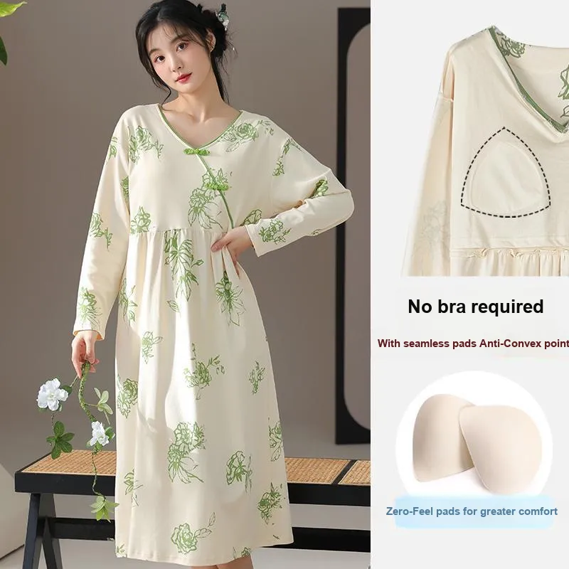 Lan Miao Long Sleeved Dress Women's Emerald Green-6