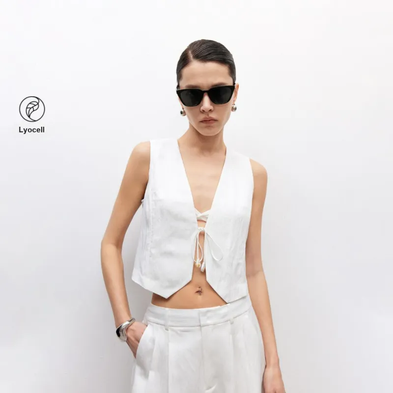 ONLY Vests Women's S00 White-2