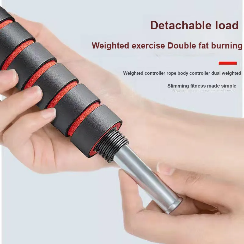 Ledomoda Fitness Training Non Countable Jump Ropes Adults EVA Outer Cotton Controller PVC Plastic Rope 3m Black-13