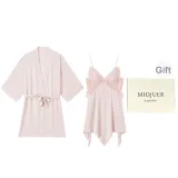 Cherry Pink 6766 (Outer Robe+Camisole Dress) Gift Box Set