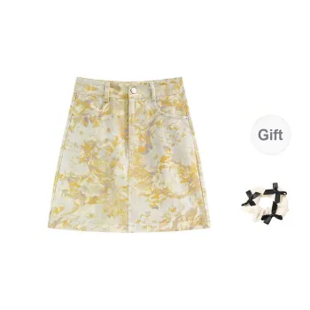 CPAURA Denim Short Skirts Women's