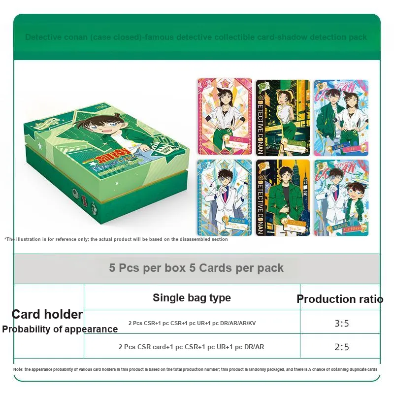 KAYOU Detective Conan Case Closed Card Collectible Card Collector's Set Anime Merchandise IP/Anime Cards 1 Box Pack-1