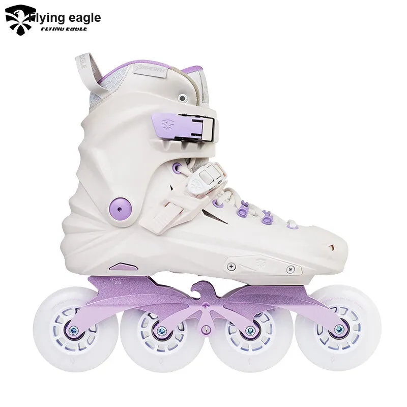 FLYING EAGLE Inline Skates PU PP Outdoor Unisex White Purple-3
