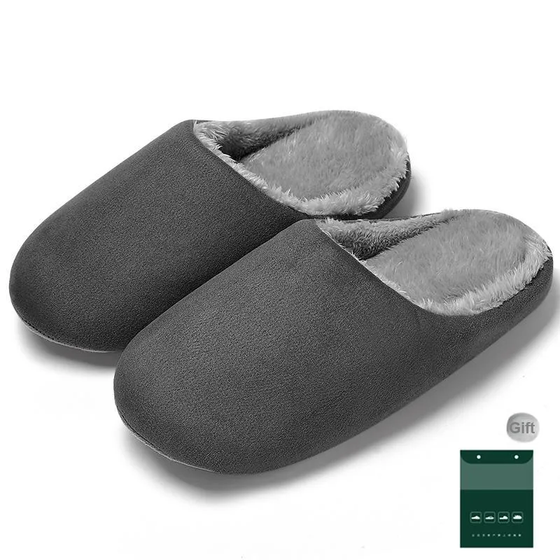 Red Bean Minimalist Style Cotton Slippers-10