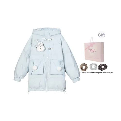 Snbl Синий Женские Пуховики