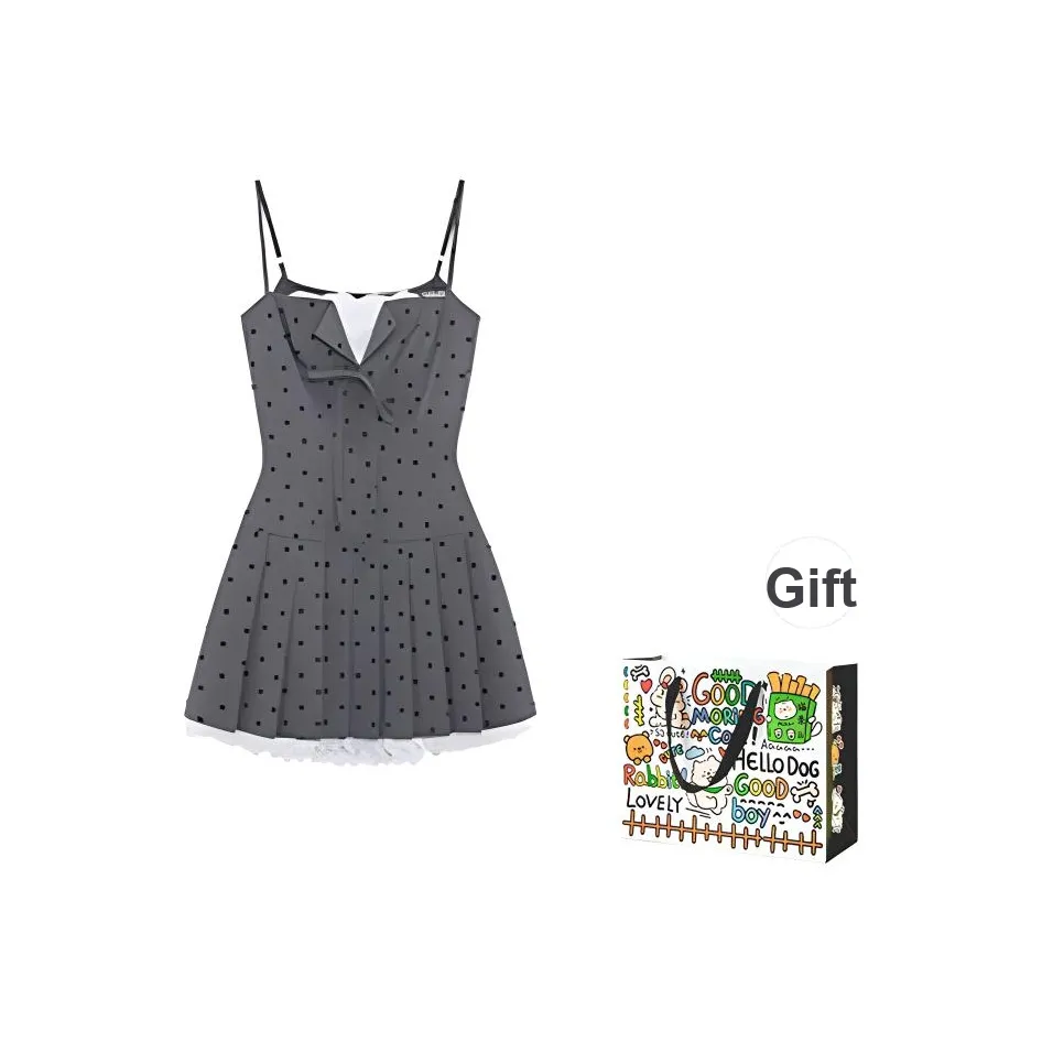 Dippanis Slip Dress Women's Gray