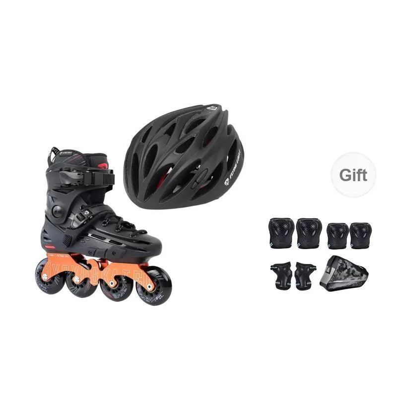 FLYING EAGLE Inline Skates EPS Liner Outdoor Unisex Black Red-0