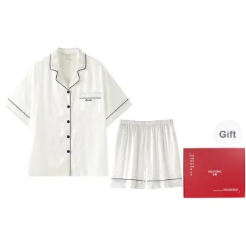 MEITENG Pajama Set Summer Women's White