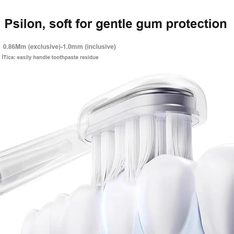 Dazzling Compatible Laifen Shaker Lefen Electric Toothbrush Heads 4 Pcs/8 Pack Non Original Cushioning Soft Bristles-1