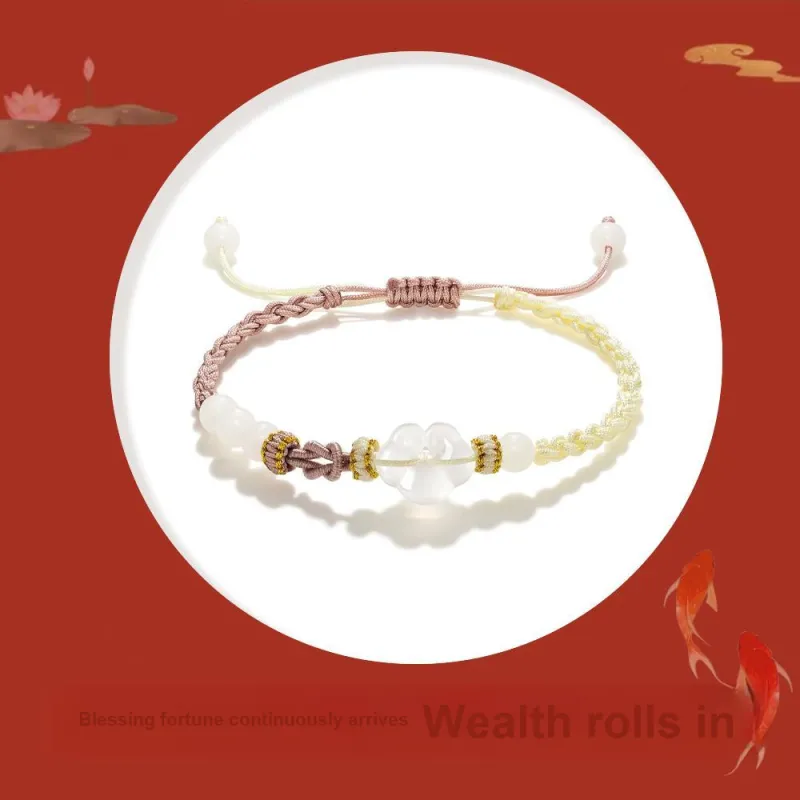 Crafts Women's Colored Glaze Bracelets Unisex-4
