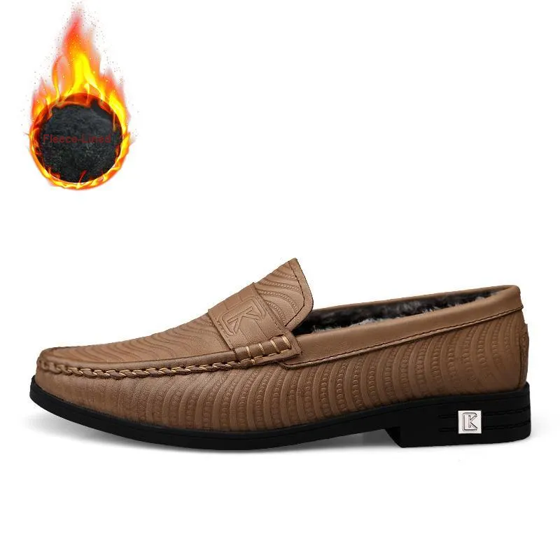 CKVUSAMG Loafers Unisex Red Brown/Khaki-19