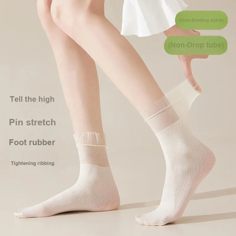 Lan Miao Mid Calf Socks Women's Shopping Bag Combo Set-13