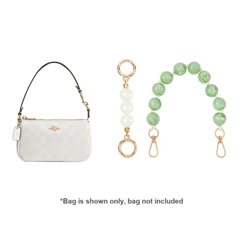 Metal Acrylic Bag Shoulder Strap Women
s White/Green