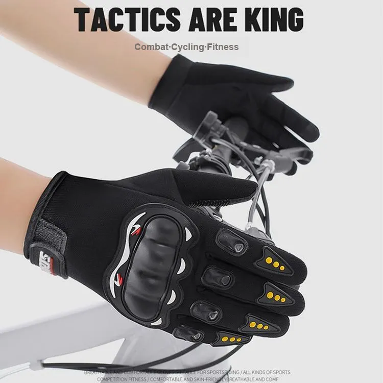 UMA Riding Equipment Glove Outdoor Unisex Rubber ABS Black-5