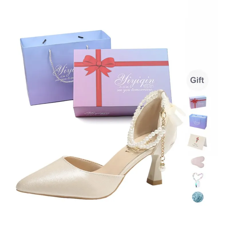 Take The Qin Slim Heel High Heels 6CM Women's-22