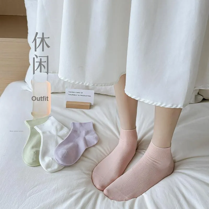 MIIOW Mid Calf Socks Women's 5 Pack-11