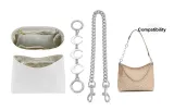 [Clothing Sets]DuPont Paper Liner+White Moon Extender Chain+Decorative Chain