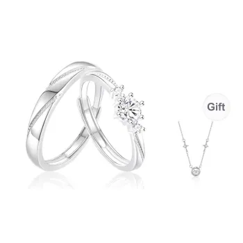 Kelanxi Moissanite Rings Unisex