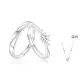 Love at First Sight Intertwined Couple Rings (Moissanite)