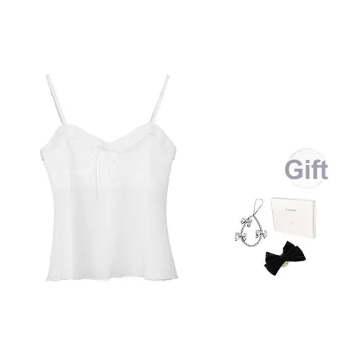 Fstudio Корейский стиль Атмосферный Отделение Бант Внутренний Топ на бретелях Женский