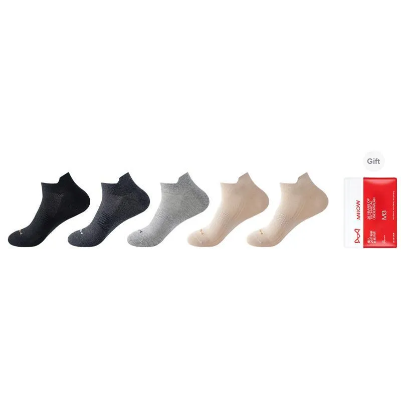 MIIOW Ankle Socks Men's Shopping Bag 5 Pack-6
