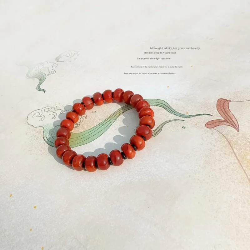 Gu He Southern Red Agate Bracelets Unisex-2