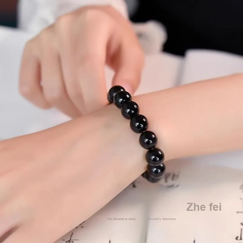 Bubble Scallops Obsidian Bracelets Unisex-6
