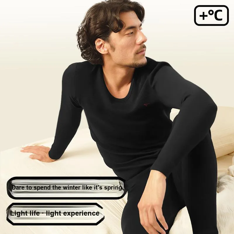 SEPTWOLVES Thermal Set Men's 2 Piece Underwear Gift Box Set-10