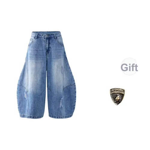 AUTOMOBILI LAMBORGHINI Джинсовые шорты Унисекс