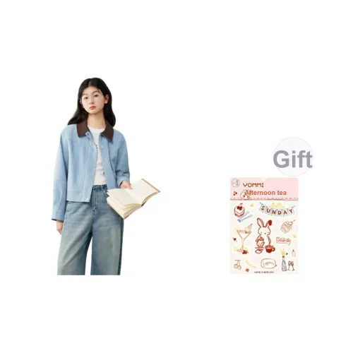 ZIHAN Синий Женский Короткий Пальто