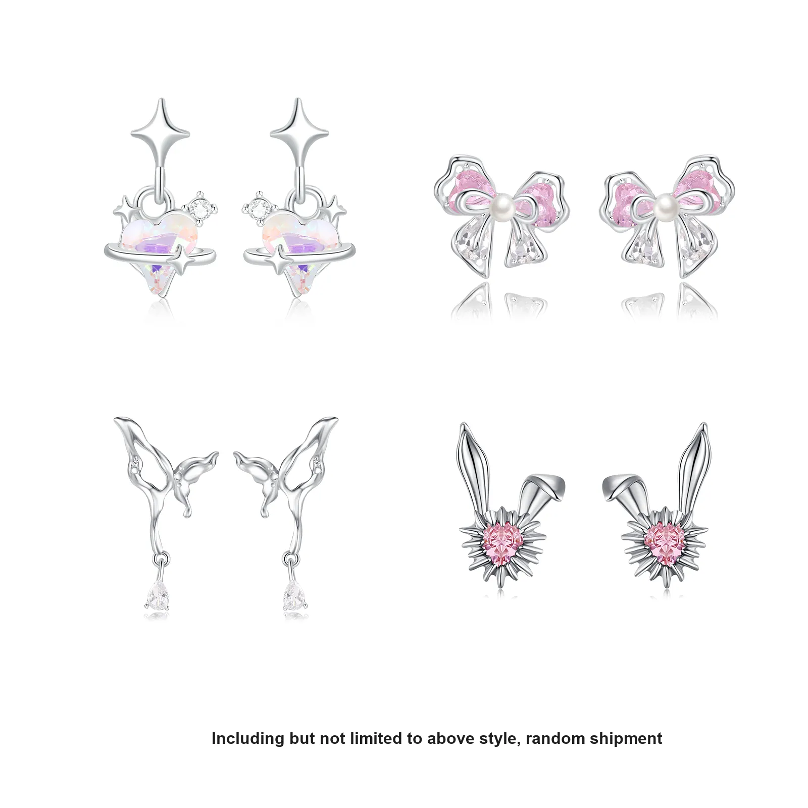 VOEX Комплект из смешанных материалов ожерелье кольцо браслет серьги унисекс