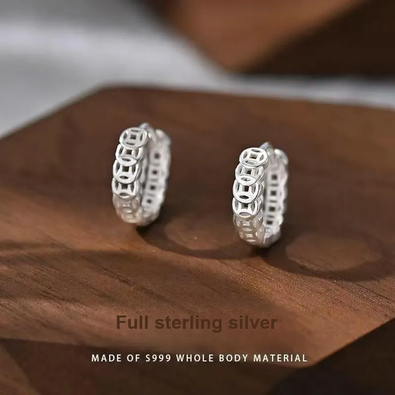 Kim Heng Hee S999 Fine Silver Earrings Women's-1