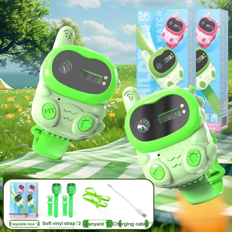 TEMI Динозавр Часы-Машина для общения Call Пуговица Для родителей и детей Беспроводной Диапазон Игрушки