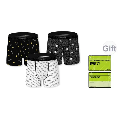Qiao Ni Tong Нижнее белье Мужской Сумка для покупок 3 шт