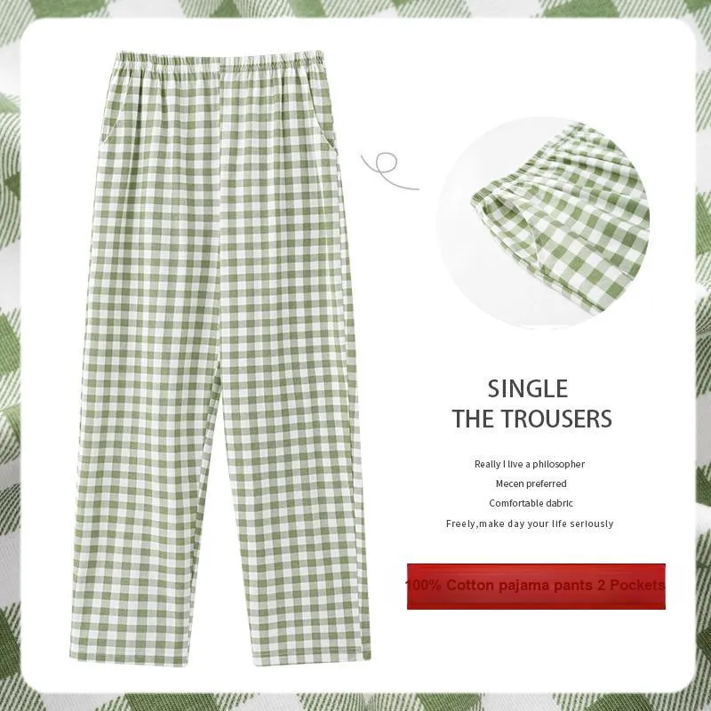 GOSO Pajama Pants Women's Light Green-1