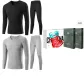 V-Neck 2-Pack Underwear (Black+Light Gray) 100% cotton Antibacterial/Premium Gift Box Set