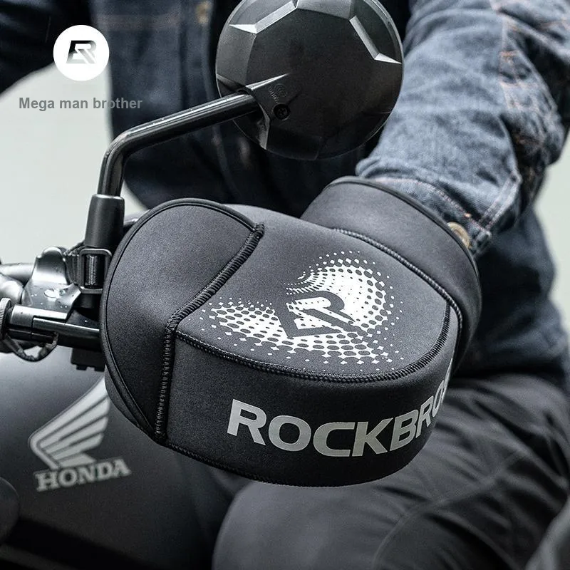 ROCKBROS Motorcycle Protective Gears Rubber Unisex Handlebar Mitts-2