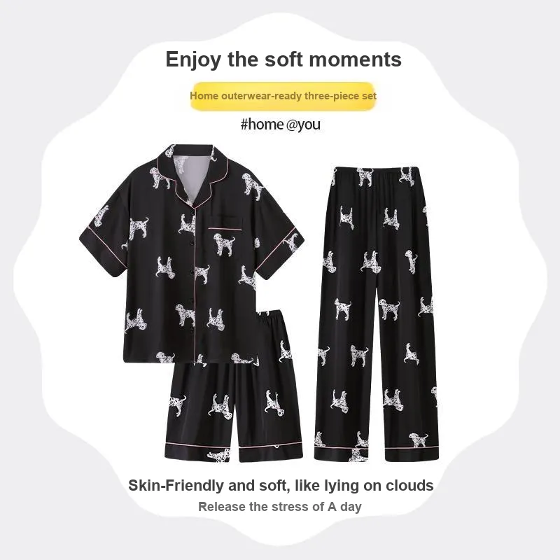 Nodos Shield Pajama Set Women's Black-4