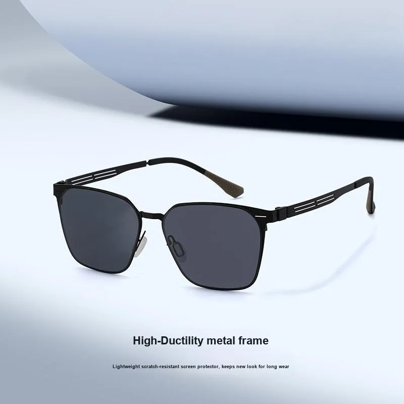 JEKA Metal Square Sunglasses Unisex-2