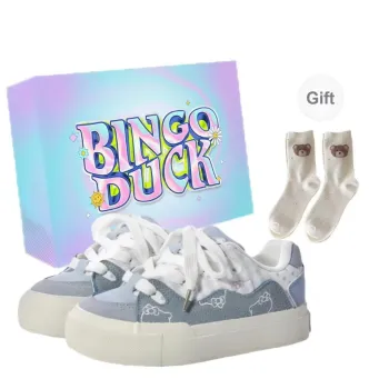 BINGO DUCK Slip Resistant And Breathable Low Top Skateboard Shoes Women's