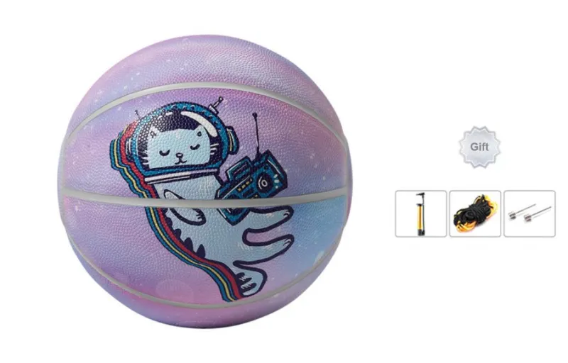 XINSE PU Basketball Pink Size 7 Training Competition Unisex-2