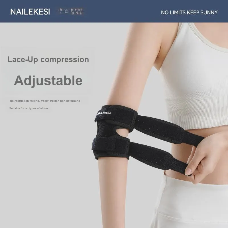 NAILEKESI Tennis Badminton Fitness Elbow Pads Compression Unisex Professional Protective-10