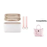 [Pink Compartment Set]DuPont Paper Waterproof Liner+1 Pair Abrasion-Resistant Buckle (Includes Metal Protective Ring)
