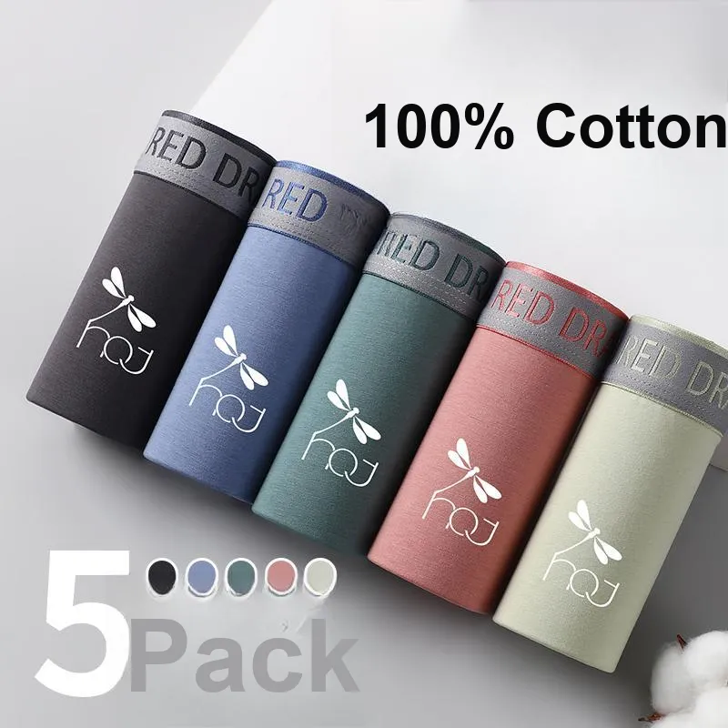 RED DRAGONFLY Cotton Panties Men's 4 Pack Gift Box Set-3