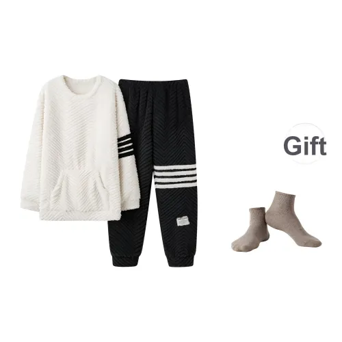 Maultiay Белый Мужской Пижамные комплекты