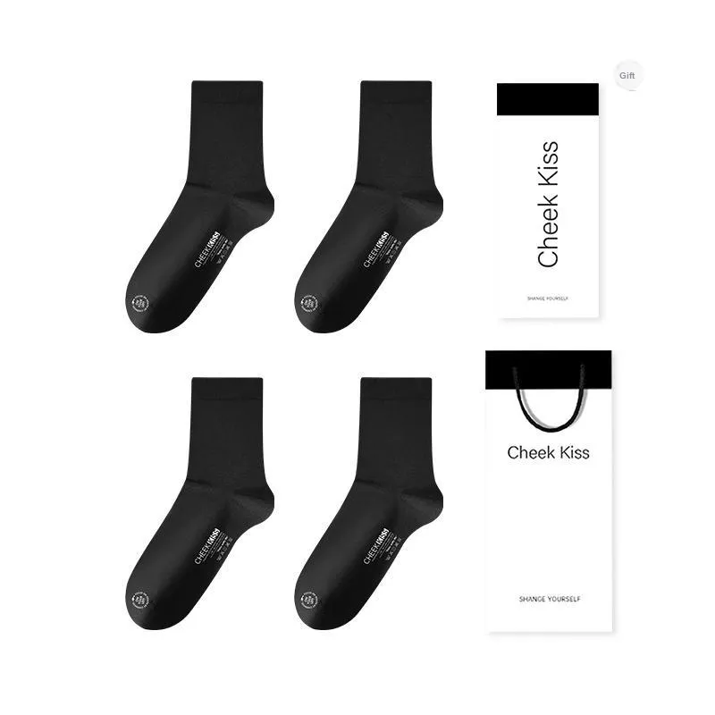 Cheekkiss Mid Calf Socks Men's Box 4 Pack-8